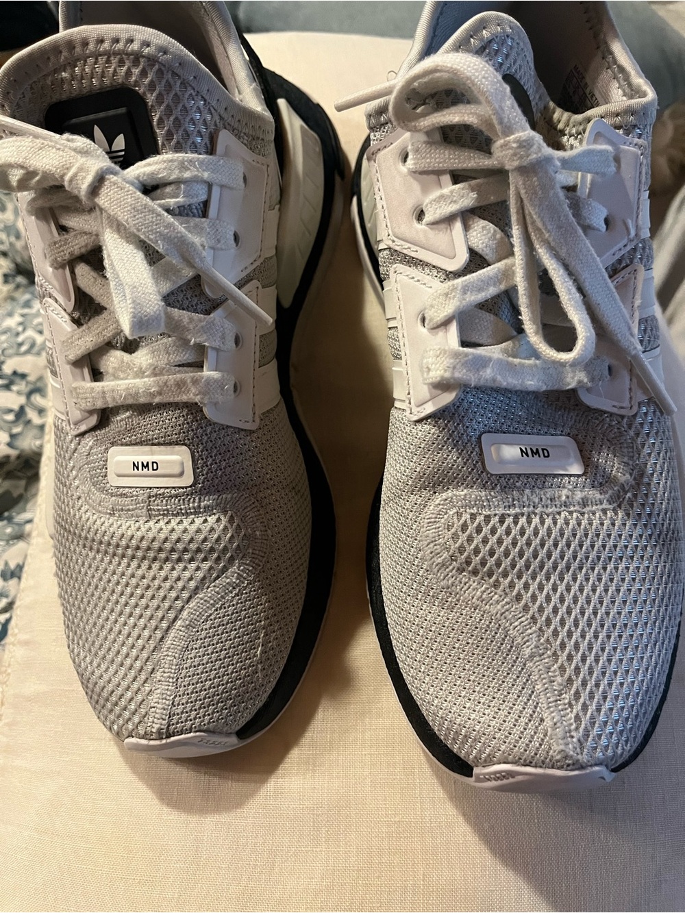 adidas NMD Mesh Sneakers in Light Gray and Black